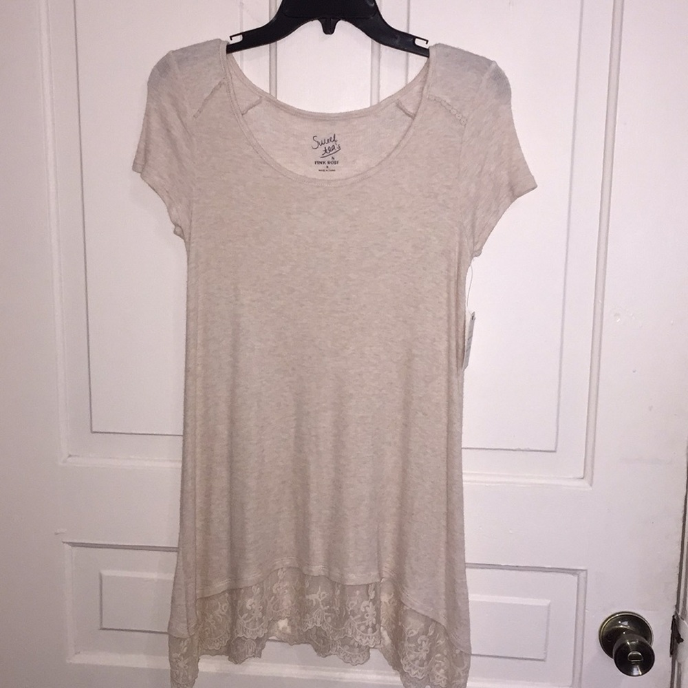 Heather oatmeal shirt